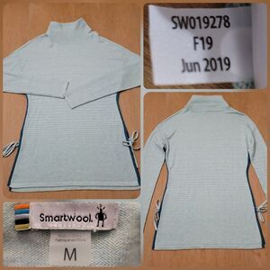 Smartwool Spruce Creek Tunic Sweater Color Frosty Green Size Medium Women's